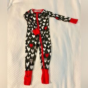 Little Sleepies hearts size 18-24mo